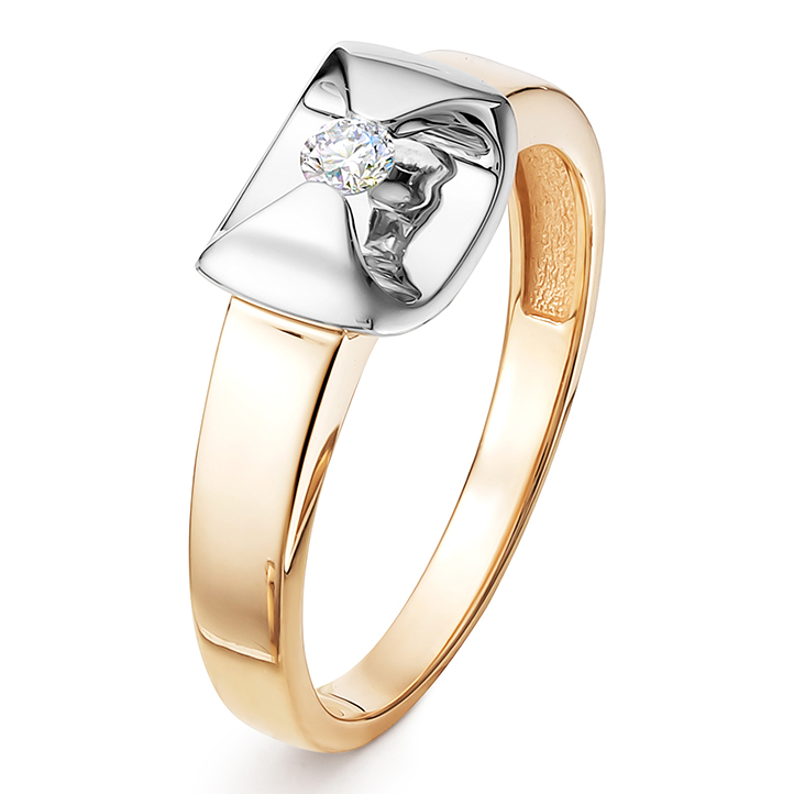 Кольцо, золото, бриллиант, 533-1100